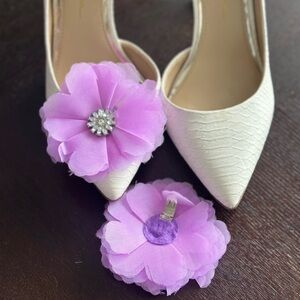 Shoe Clip Flowers - set of two